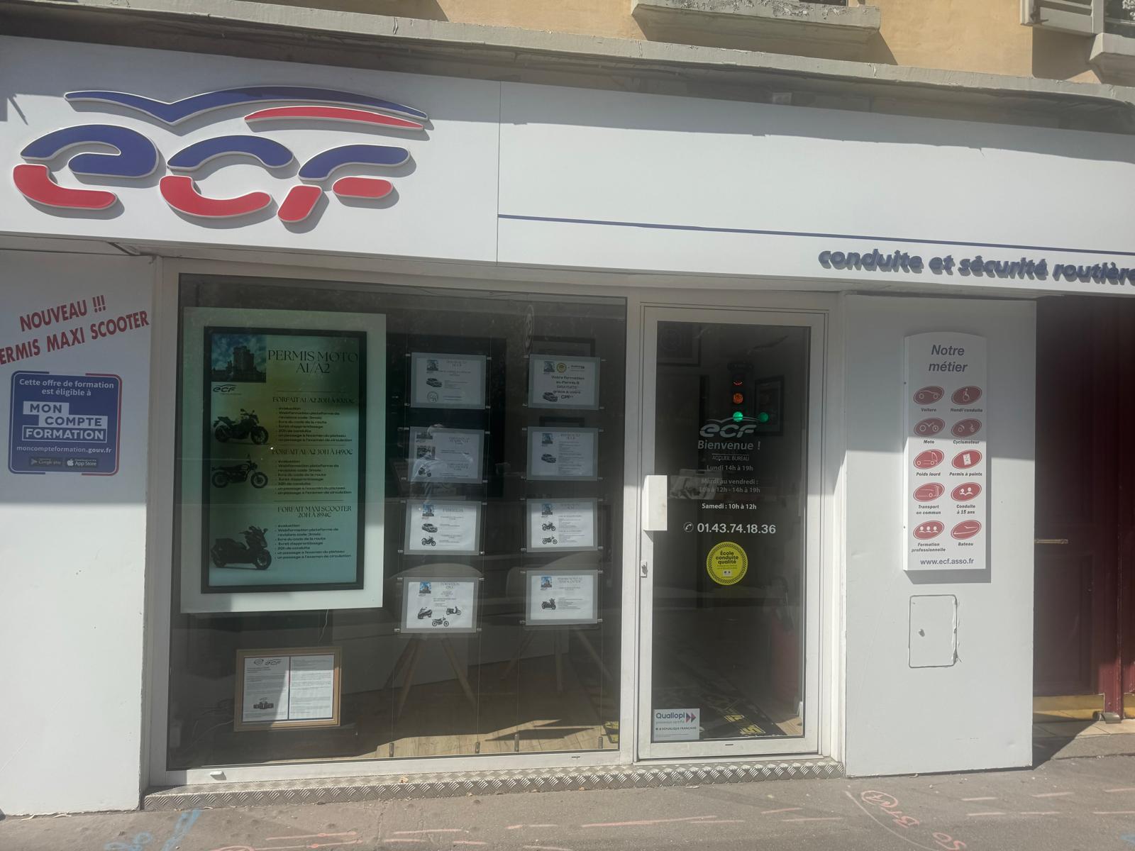 Formation permis de conduire ECF Vincennes